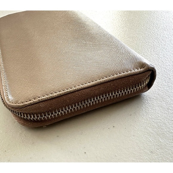 Prada Wallet Saffiano Lux Leather Continental Zip Minimalist Classic Capsule - Picture 11 of 15